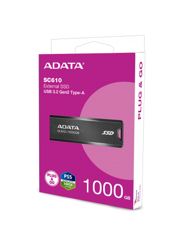ADATA EXT SSD SC610 1000GB RED